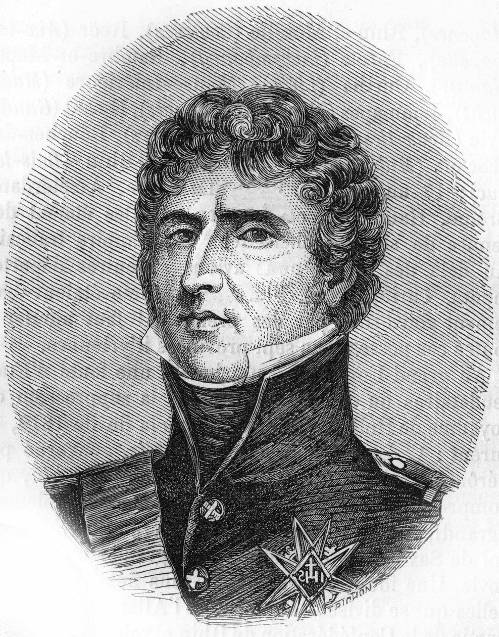 portre Charles John - Baptist Bernadotte (1763-1844), Fransa Mareşali, İsveç ve Norveç Kralı XIV. Charles. by Unknown artist