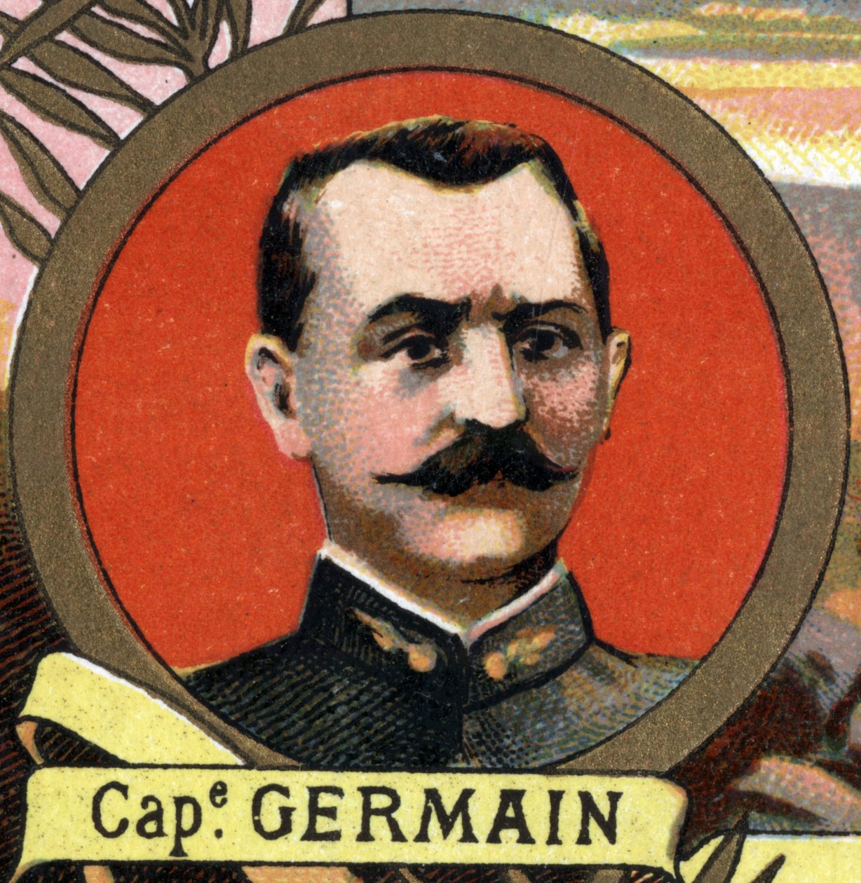Marchand görevine katılan Kaptan Germain Fransız kaşifinin portresi. by Unknown artist