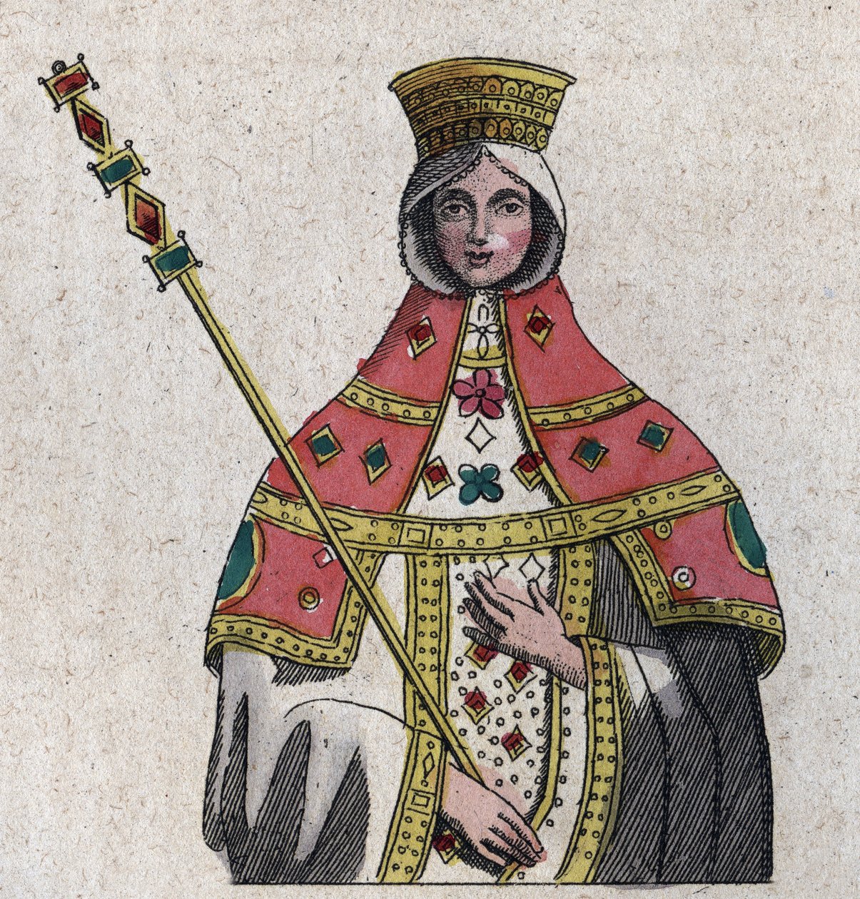 Eudokia (veya Eudocia) Ingerina (Eudocia Ingerina) (c. 840 - c. 882) portresi Bizans imparatoru I. Basil