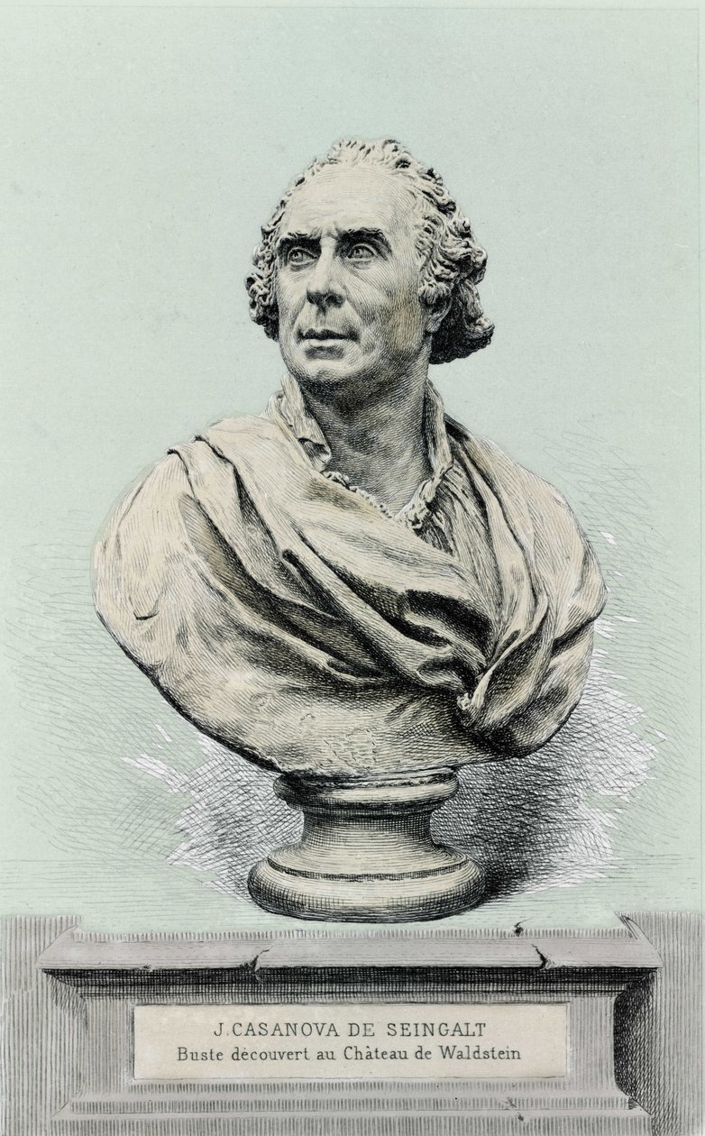 Giovanni Giacomo Casanova (1725-1798), İtalyan maceracı ve yazar portresi. by Unknown artist