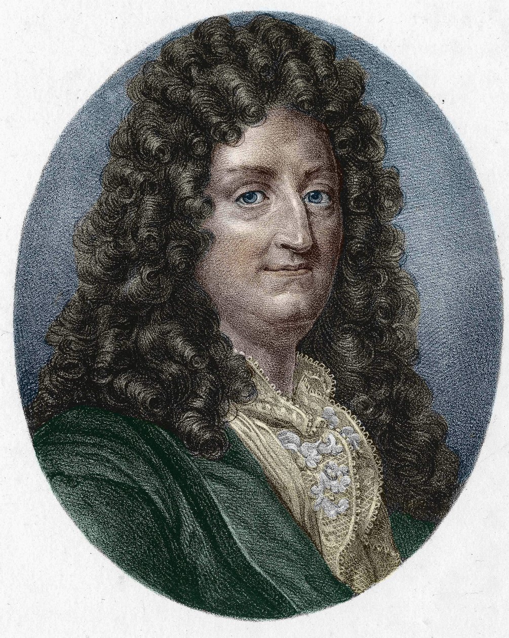 Jean Racine (1639-1699), Fransız trajik şairin portresi. by Unknown artist