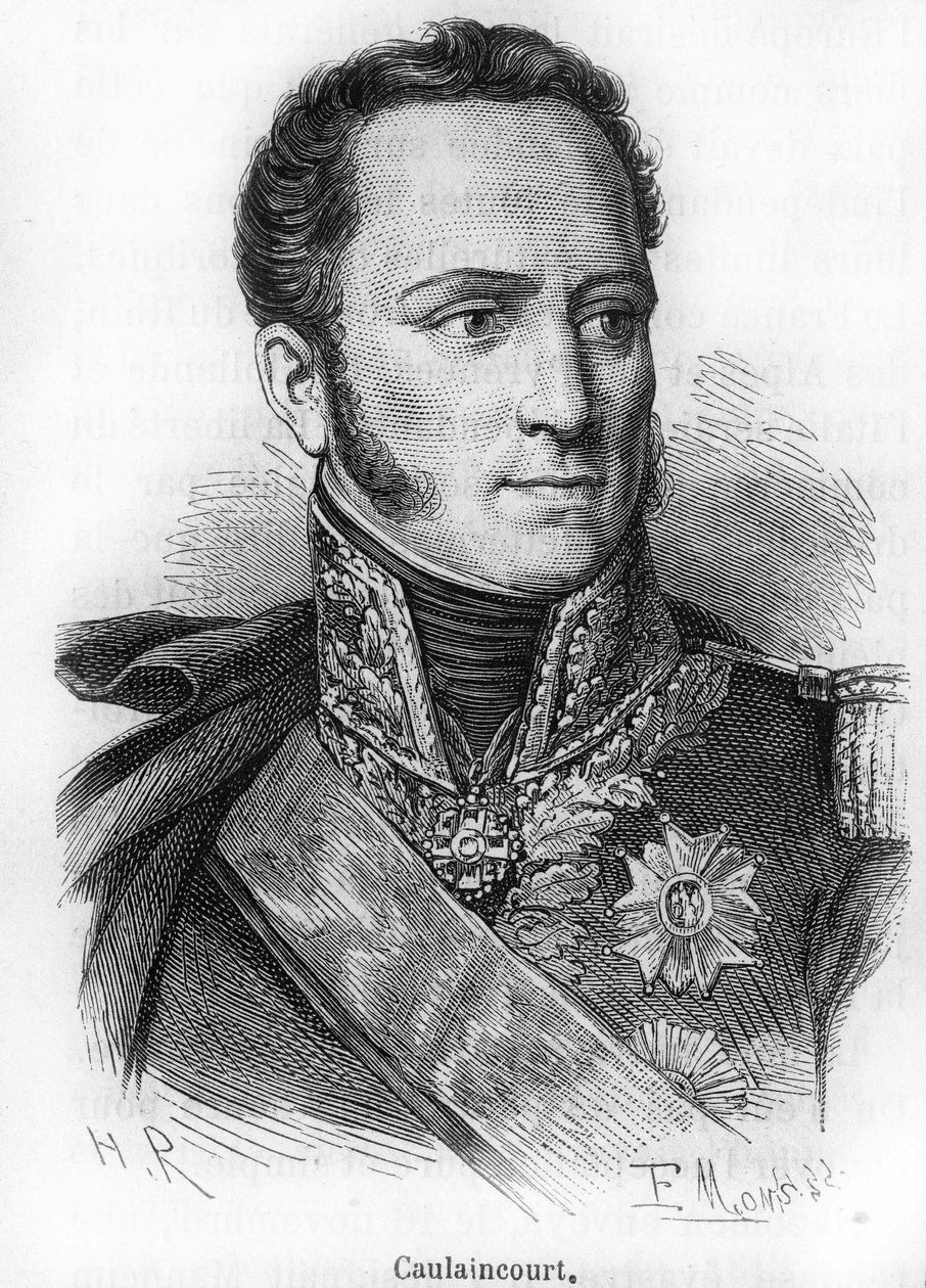 Le Marquis de Caulaincourt (1773-1827), Vicenza Dükü, Fransız general ve diplomat portresi. by Unknown artist