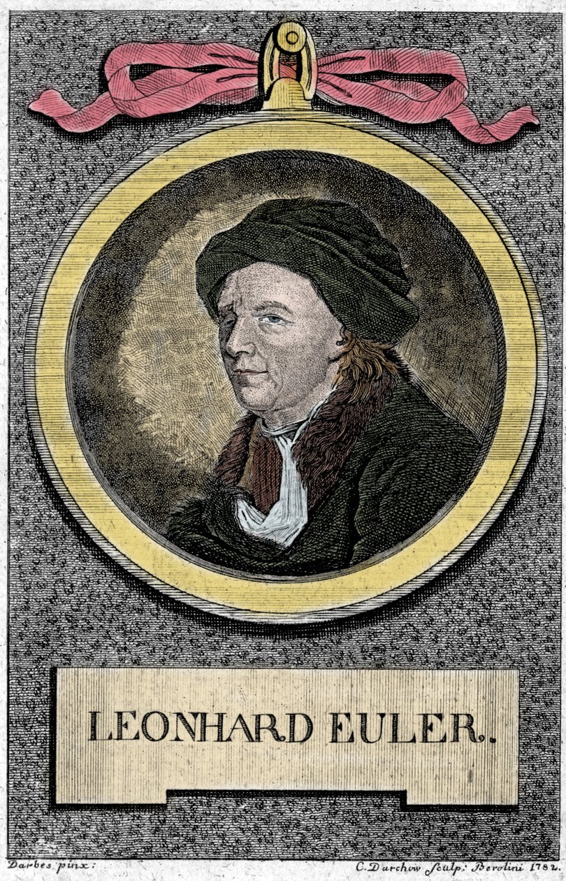 Leonhard Euler'in portresi. İsviçreli matematikçi (1707 -1783). by Unknown artist