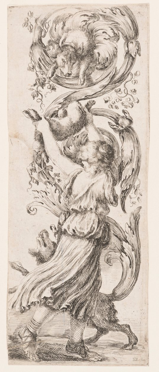 Baskı, Süsler veya Groteskler (Grotesk Süsleme), yaklaşık 1653 by Unknown artistUnknown artist
