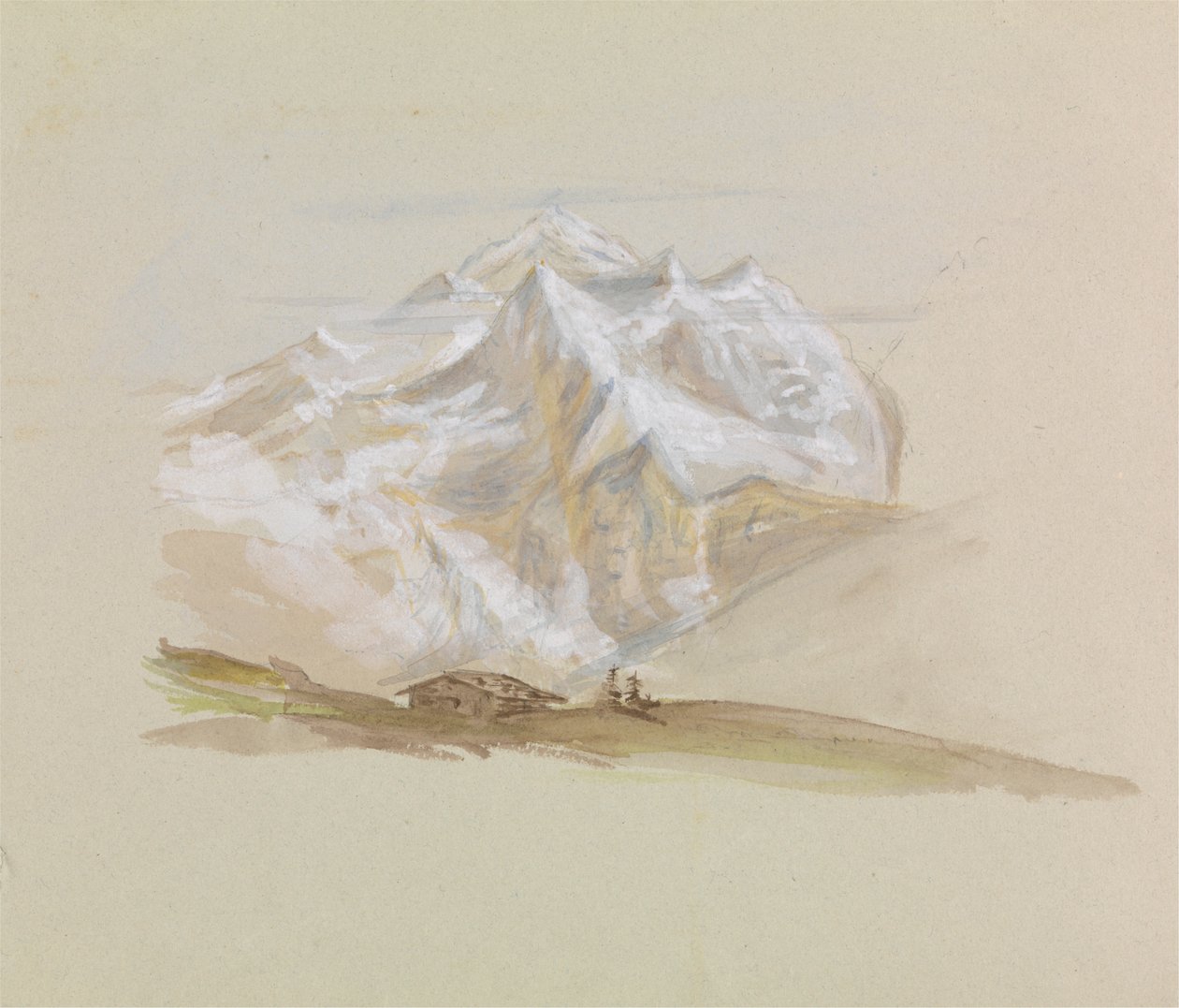 Dağlarda Bir Dağ Evi by Unknown artist