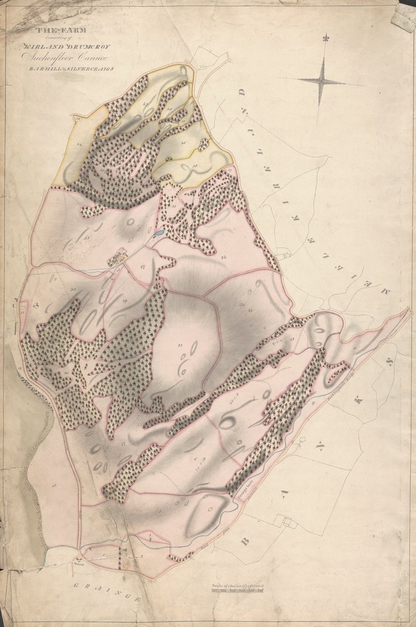 Selkirk Kontu'nun İskoç Malikanelerine İlişkin Bir Araştırma Koleksiyonu: Kirkland Drumcroy, Auchenfloor, Cannee, Barhill ve Silvercraigs'den (eski adıyla Nuntons) Oluşan Çiftlik by Unknown artist