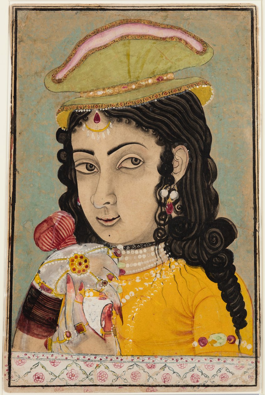 Bir Bardağa Şarap Döken Avrupalı Bir Kadın by Unknown artist