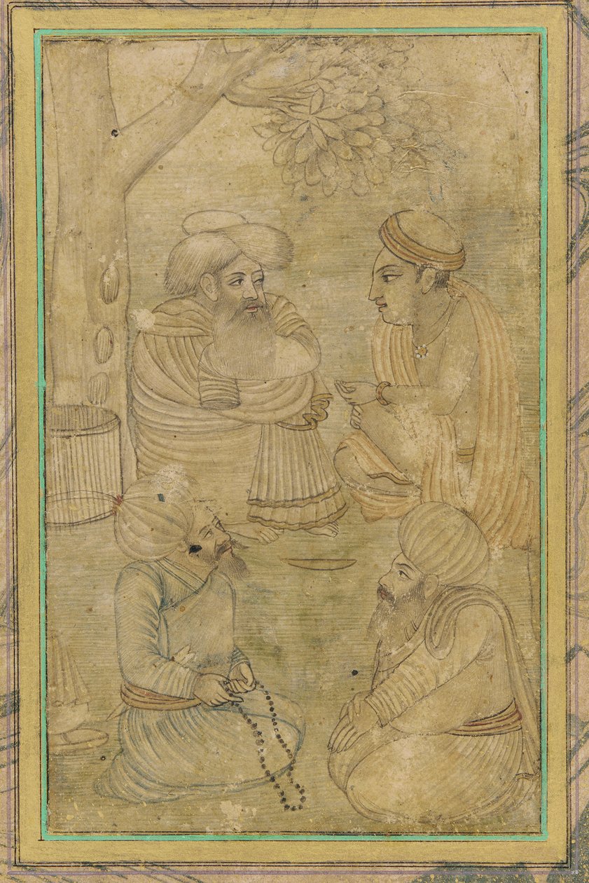 Bir Hindu ve üç Muhammedi by Unknown artist