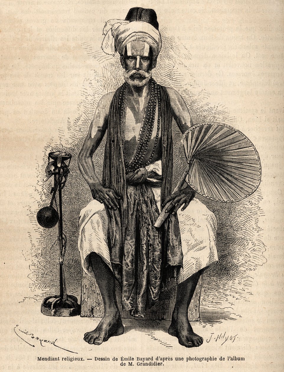 Hindu dini bir dilenci. Hindistan