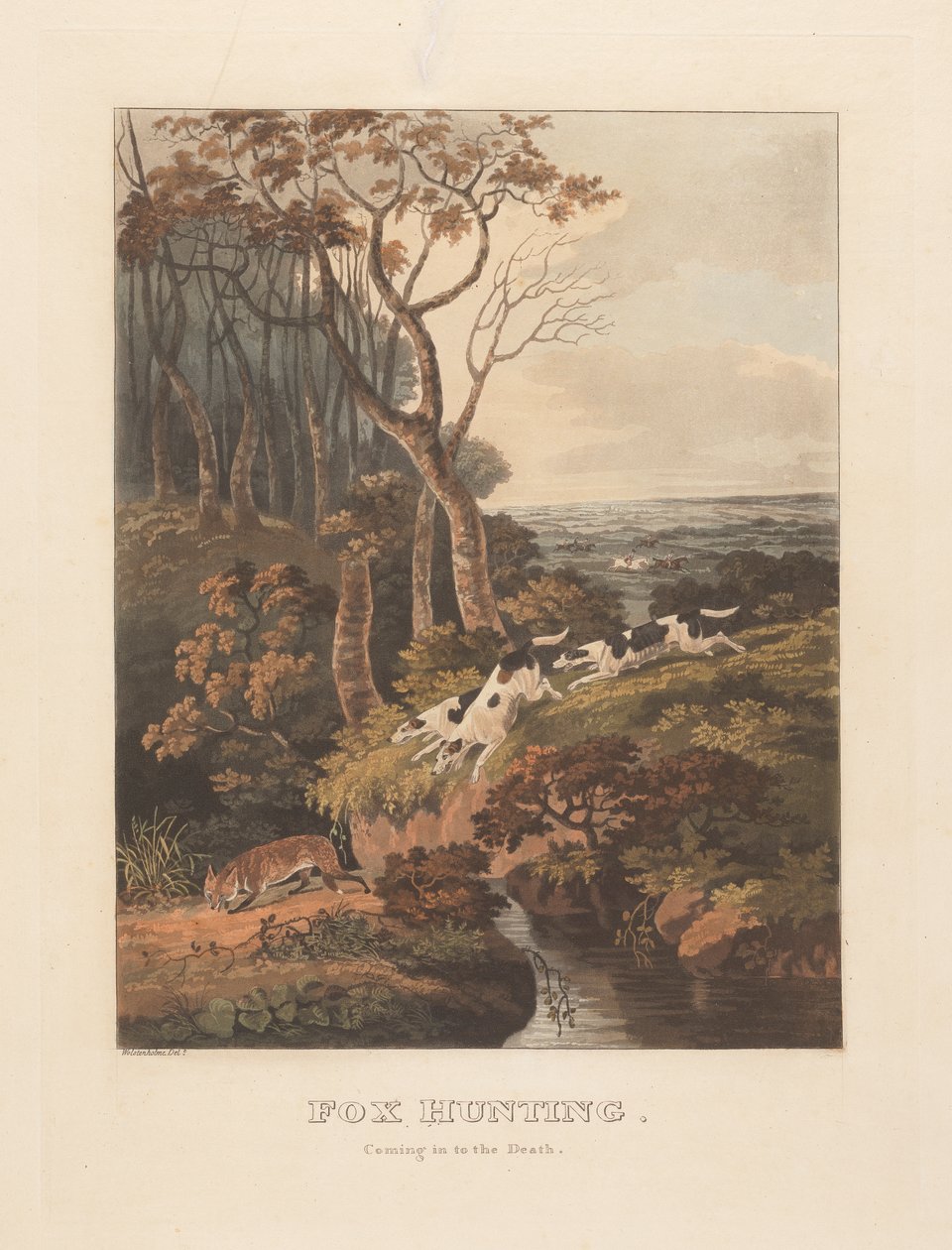 Bir Çift: Tilki Avı; (2) Ölüme Gelmek by Unknown artist