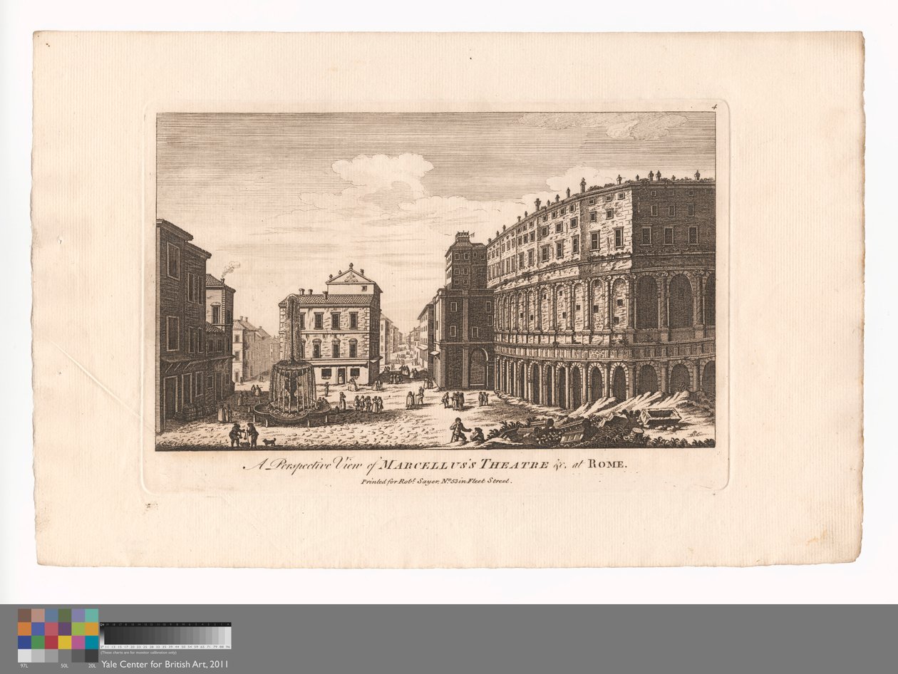 Roma'daki Marcellus Tiyatrosu ve c.'nin Perspektif Görünümü by Unknown artist