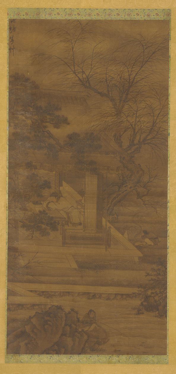 Nehir kenarındaki köşkünde rüya gören bir Şair by Unknown artist