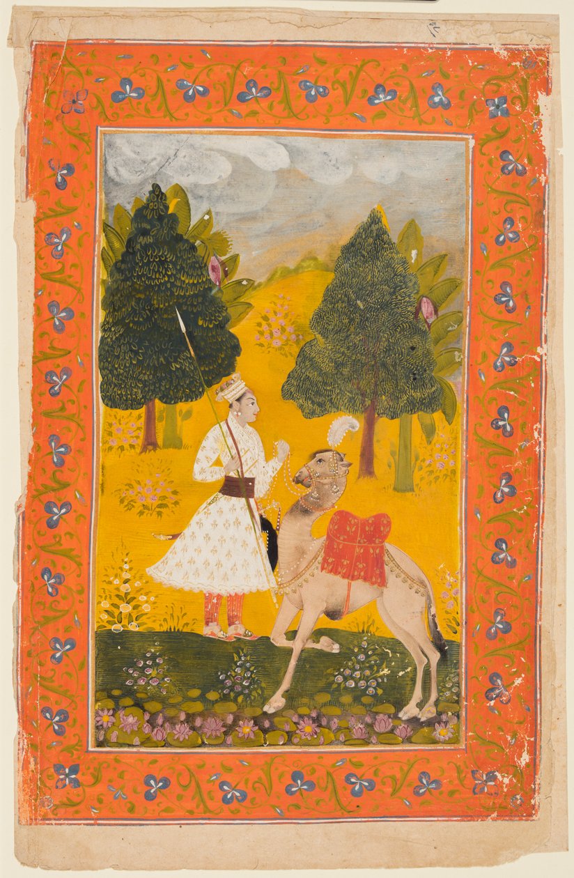 Develi Bir Rajput Savaşçısı, Muhtemelen Ragamala'dan Maru Ragini by Unknown artist