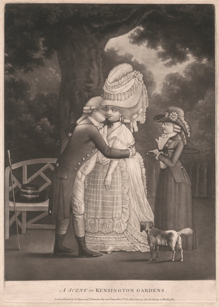 Kensington Bahçelerinde Bir Sahne by Unknown artist