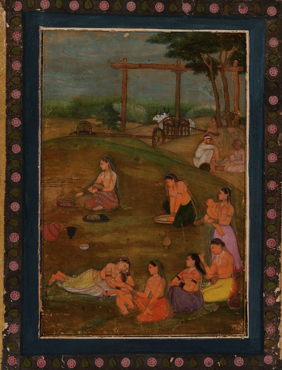 Bir Köy sahnesi by Unknown artist