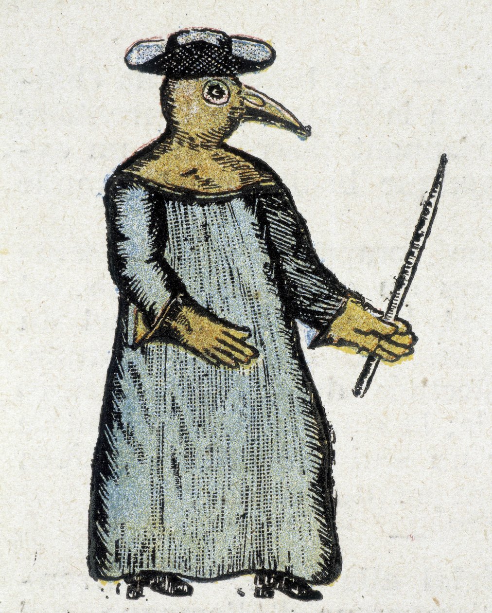 Veba günlerinde doktor elbisesi by Unknown artist