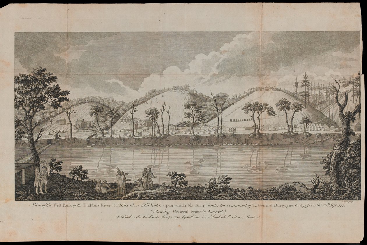 New York'un yukarısındaki Stillwater yakınlarındaki Hudson Nehri'nin bir görünümü by Unknown artist