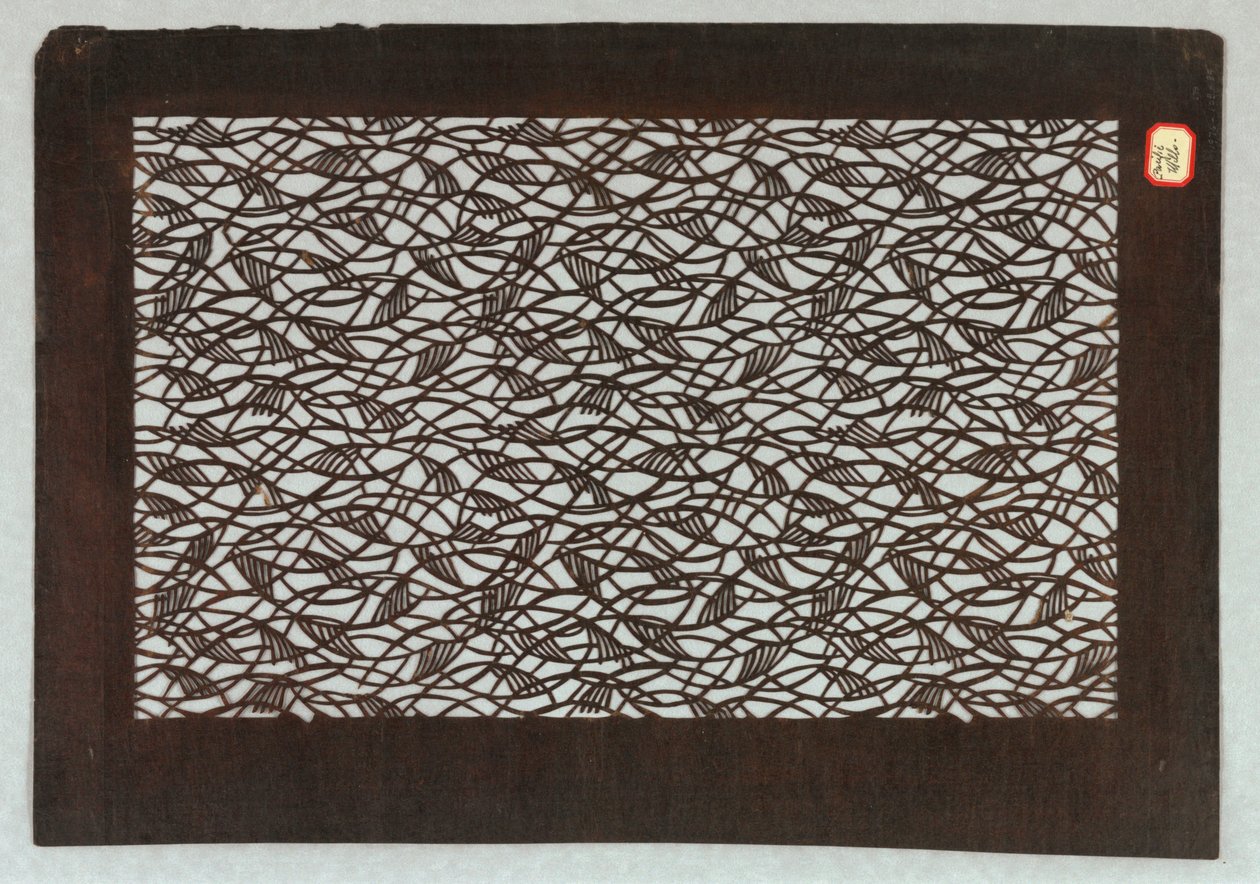 Soyut sonbahar çimen motifi by Unknown artist