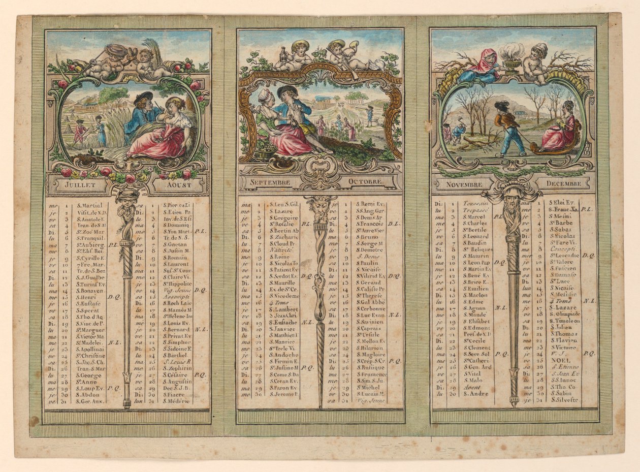 1789 için Almanak by Unknown artist