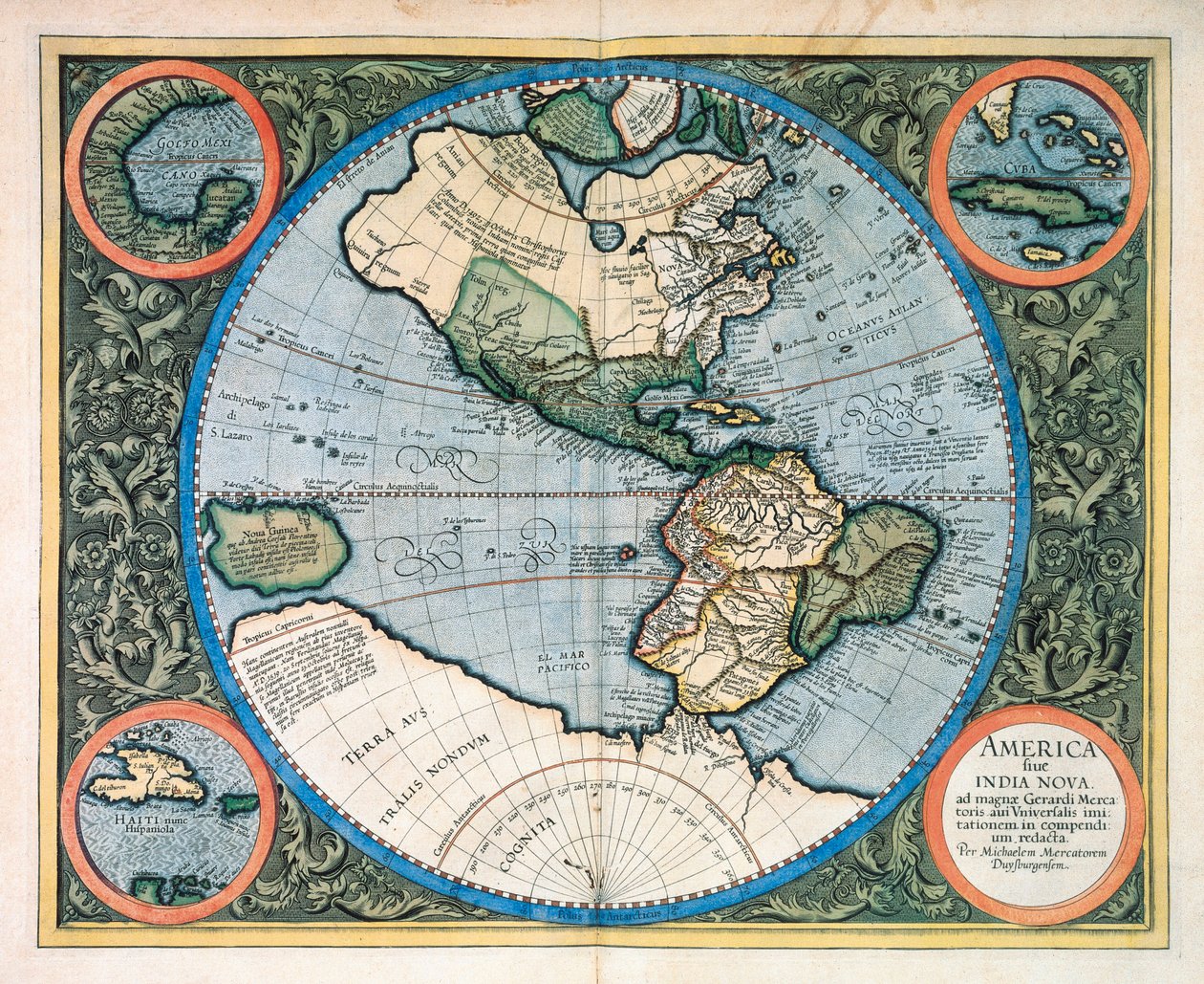 Amerika veya Hindistan Nova, "Atlas"tan by Unknown artist
