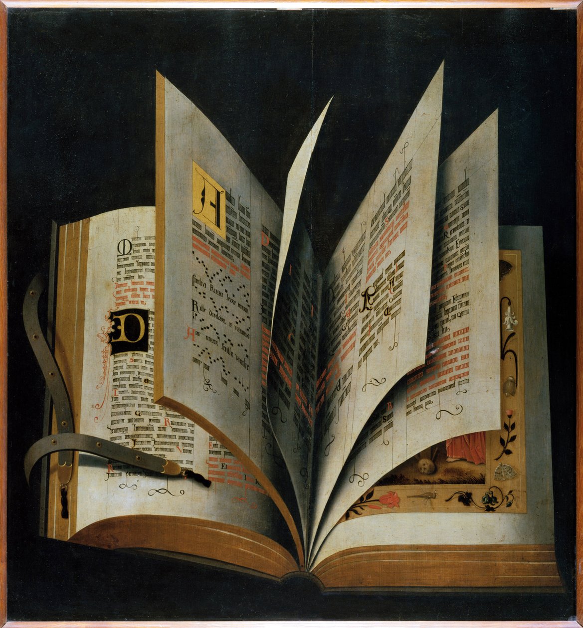 Açılmış Bir Litürjik Kitap - Anonim - Erken 16. yüzyıl. - Ahşap üzerine yağlı boya - 70,2x65 - Galleria degli Uffizi, Floransa by Unknown artist