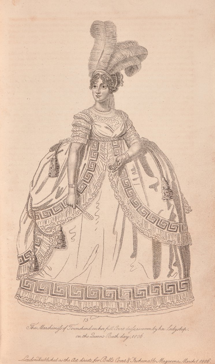 Anne Townshend, Markiz Townshend Tam Mahkeme Elbisesiyle by Unknown artist