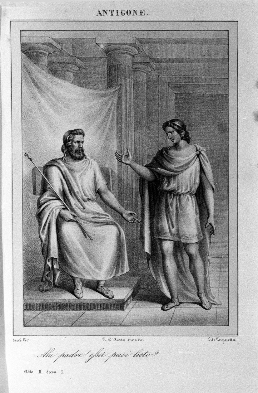 Antigone Perde II, sahne 1. Vittorio Alfieri