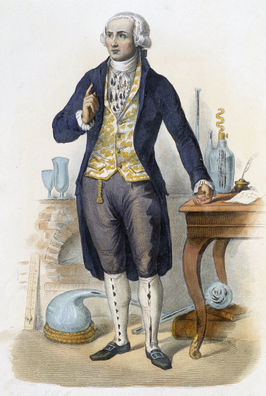 Antoine Laurent de Lavoisier - “Fransız Plutarch” içinde ed. Mennechet, Paris by Unknown artist