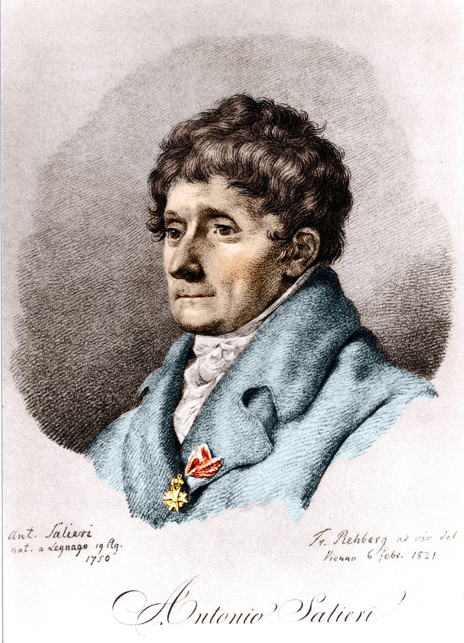 Antonio Salieri, İtalyan besteci ve orkestra şefi (Legnago) by Unknown artist