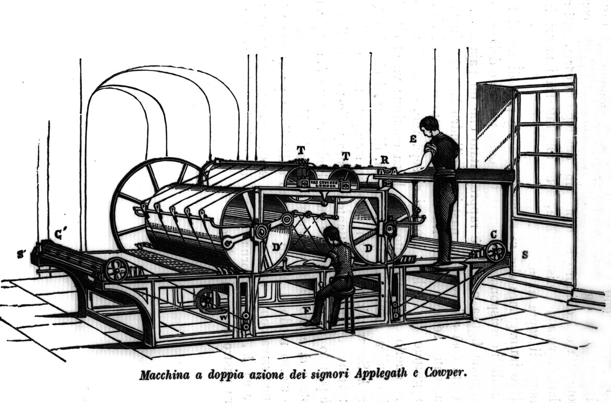 Appelgate ve Cowper Çift Etkili Baskı. 1896. by Unknown artist