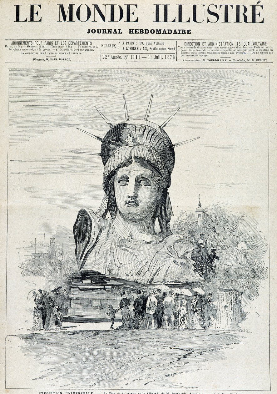 1878 Dünya Fuarında: Bay Bartholdi