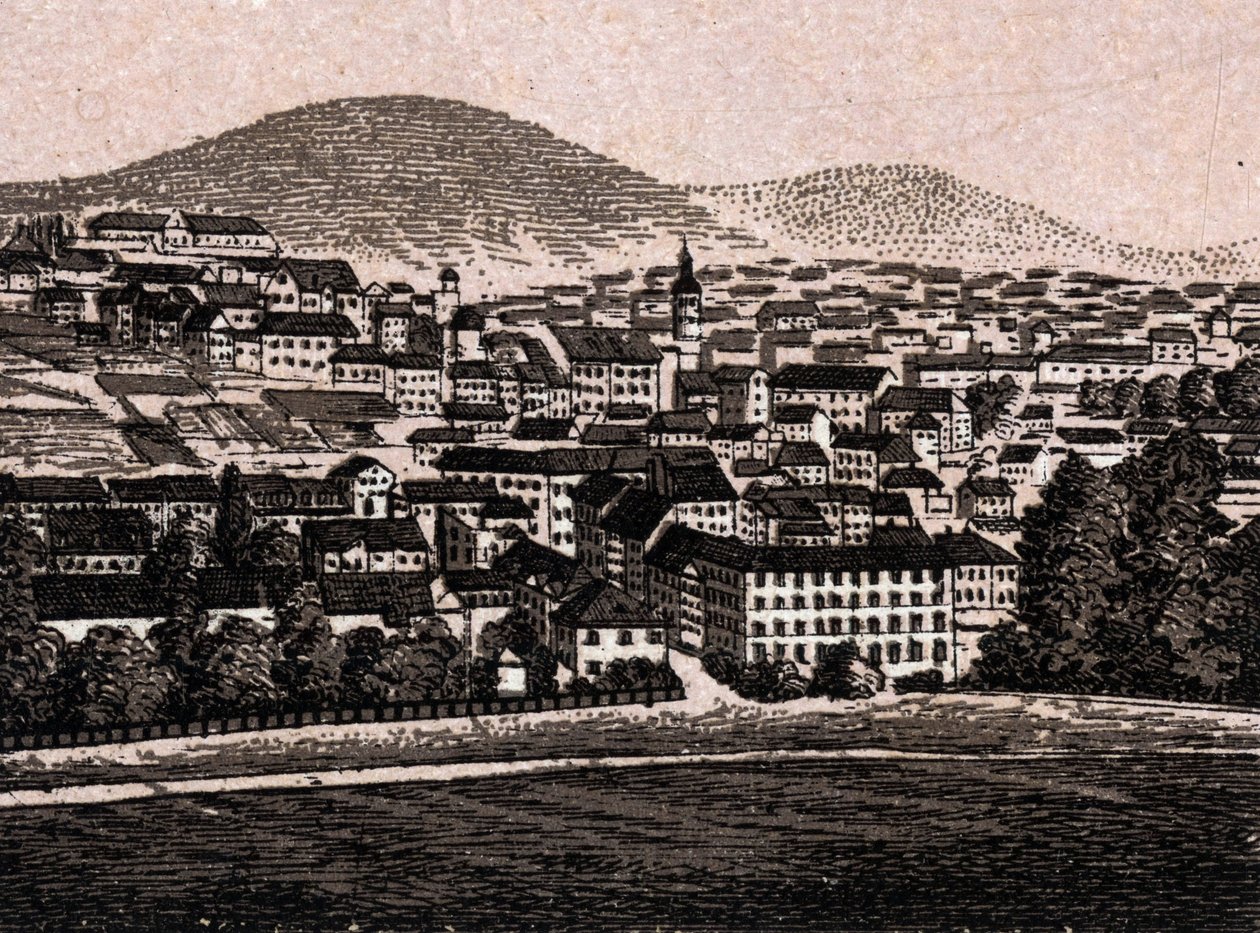 Baden Baden (Baden-Baden), Almanya: şehir görünümü (Genel Görünüm). “” Dünya 168 görüş gösteriyor”” Tarihsiz (19. yüzyılın sonu) by Unknown artist