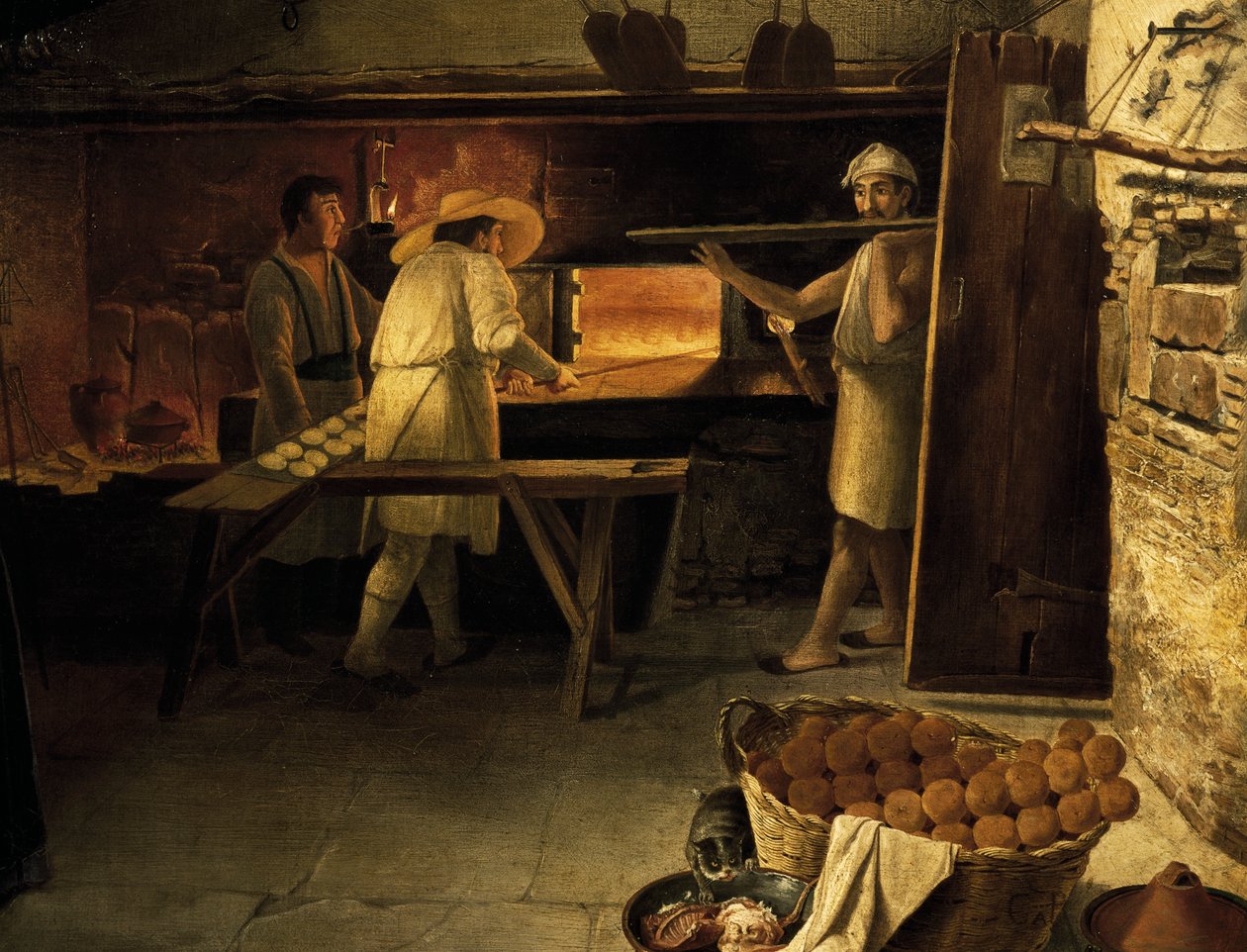 Fırıncılar iş başında, isimsiz resim yapıyor by Unknown artist
