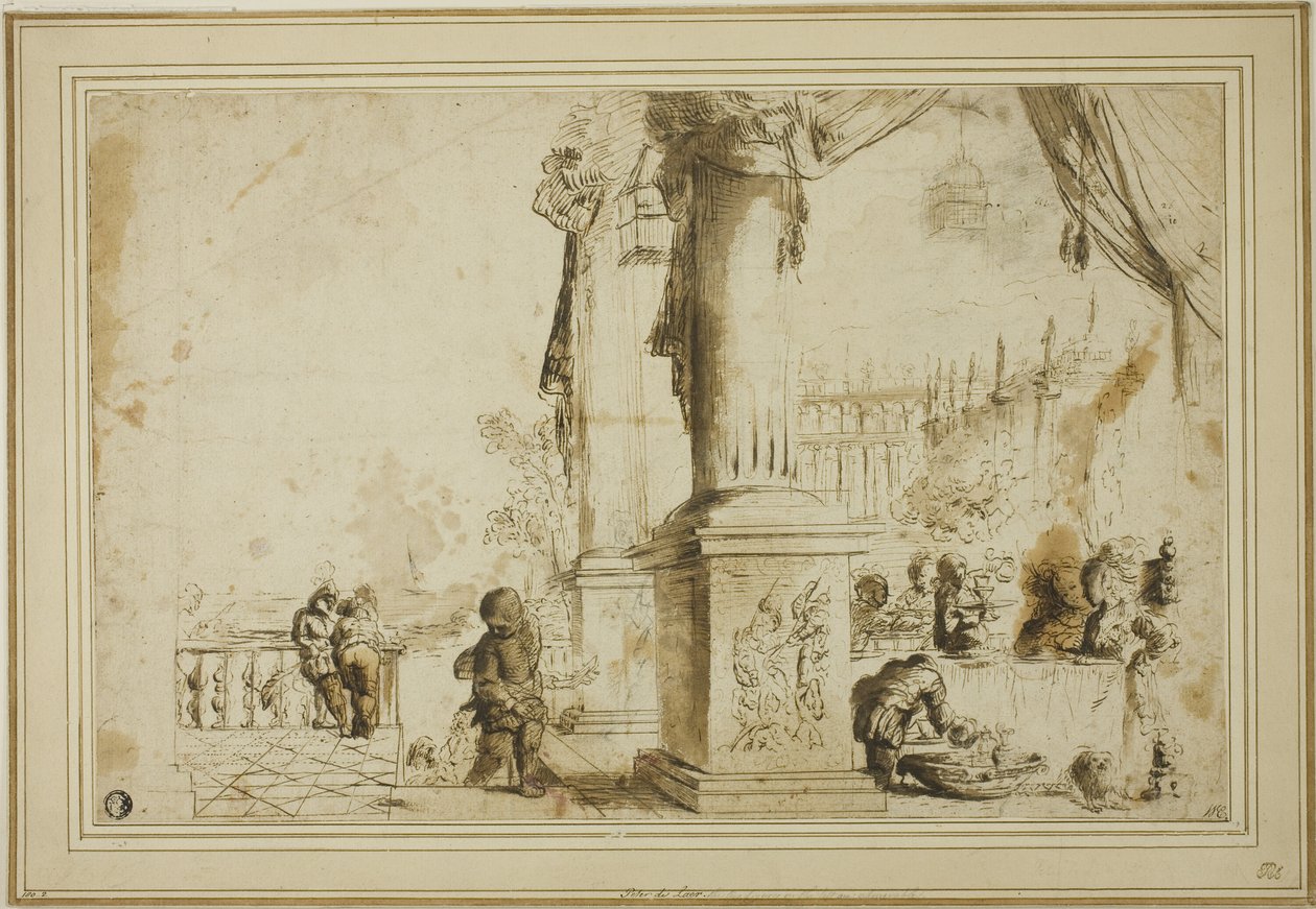Terasta Ziyafet Sahnesi by Unknown artist