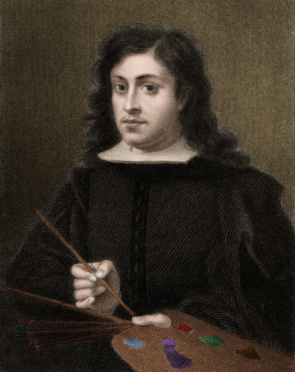 Bartolome Esteban Murillo c1618-1682 - gravür - 19. yüzyıl by Unknown artist