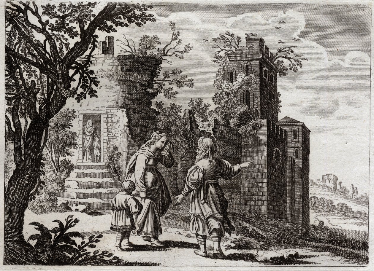 Royaumont İncili, Eski Ahit: İsmail avı. Sara, Agar (Hagar) oğlu İsmail