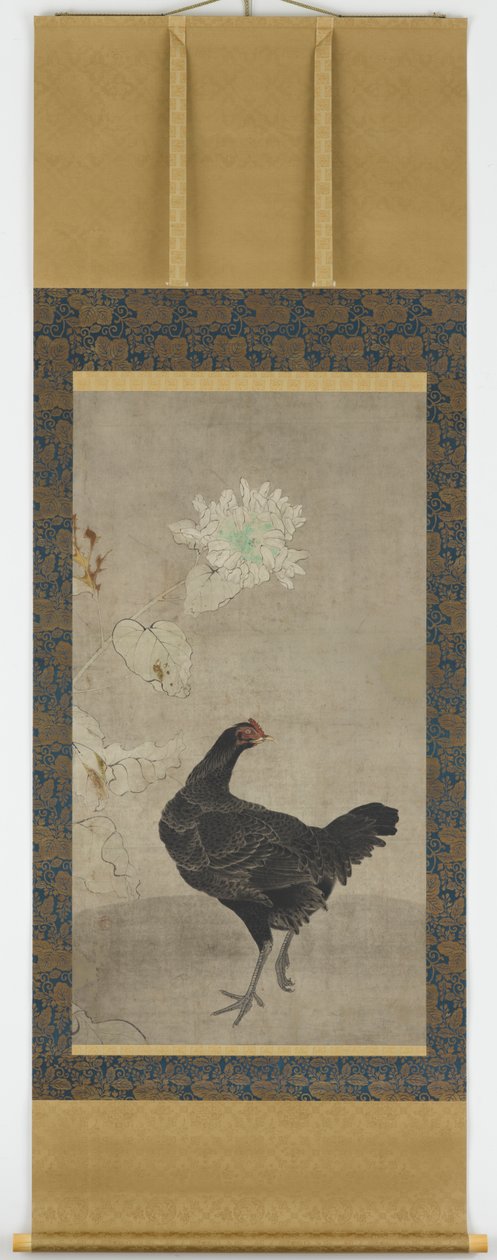 Kara tavuk ve ayçiçeği by Unknown artist
