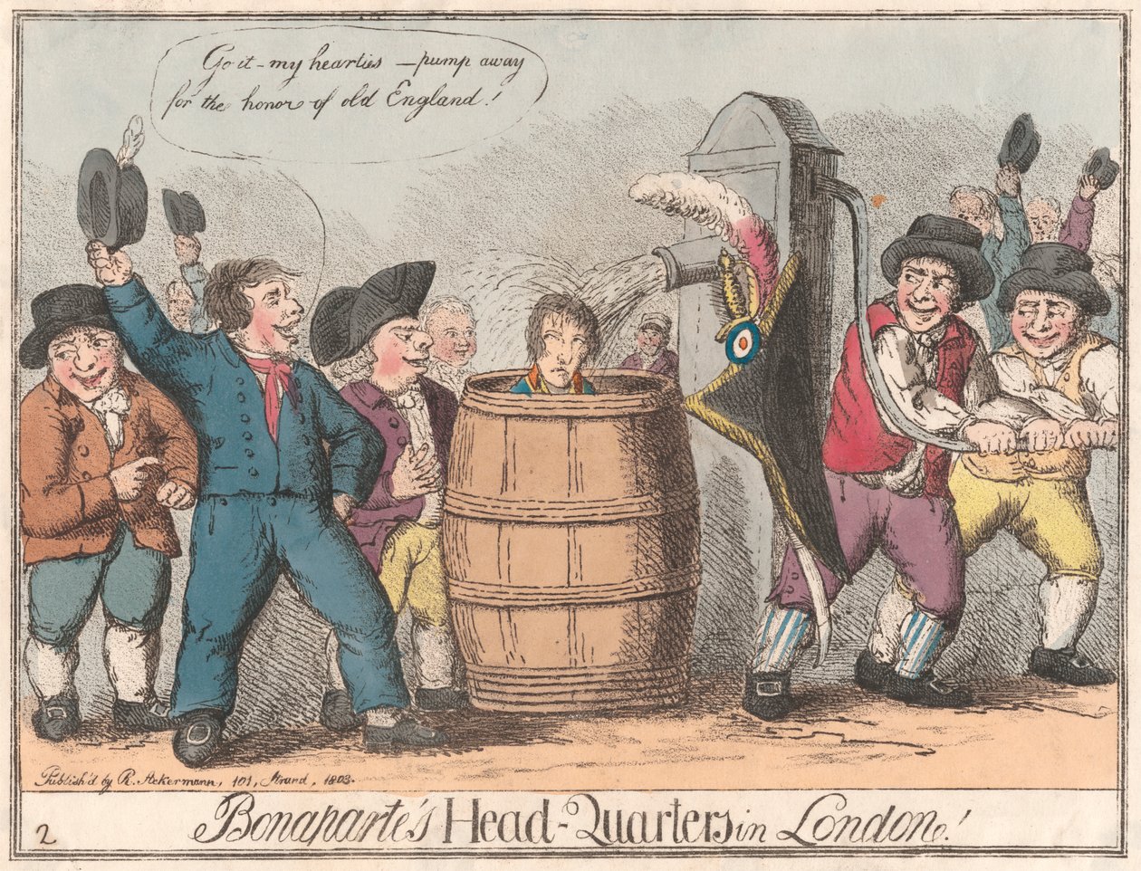 Bonaparte'ın Londra'daki Genel Merkezi by Unknown artist