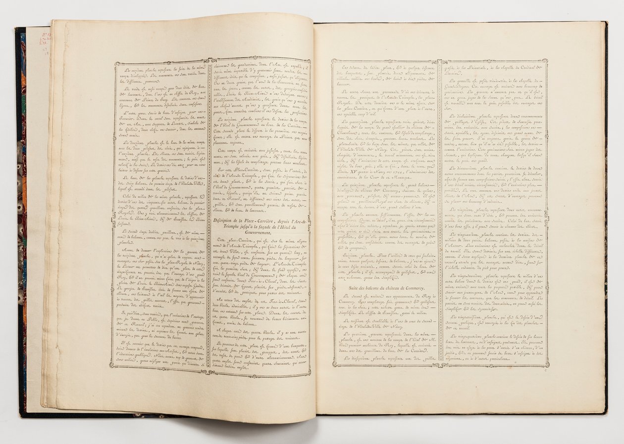 Bound Volume, Recueil des Ouvrages en Serrurerie ... sur place Royale de Nancy (Nancy Kraliyet Sarayı için Çilingir Tasarımları Koleksiyonu) by Unknown artist