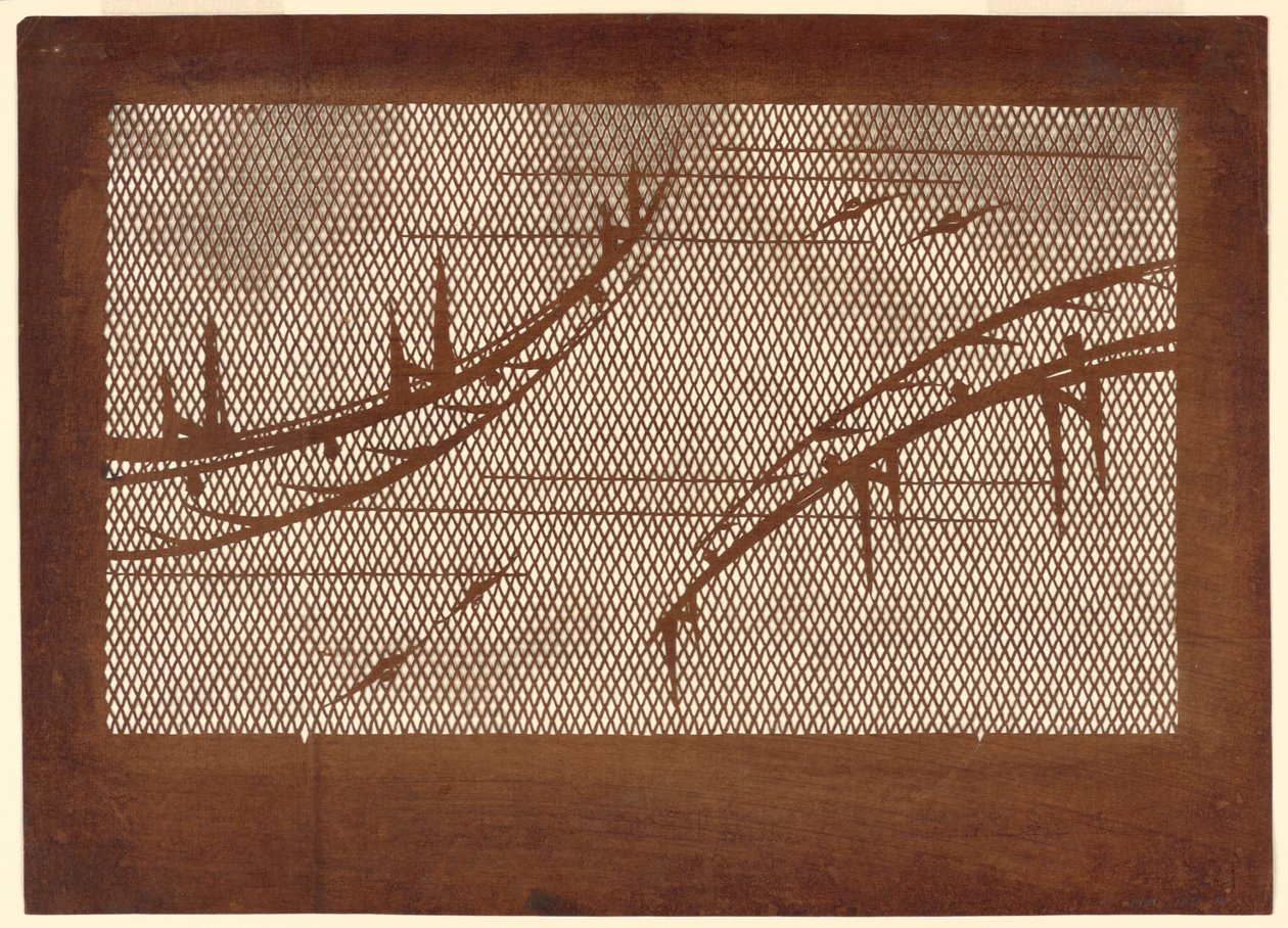 Kafes Üzerindeki Köprüler ve Yarasalar by Unknown artist