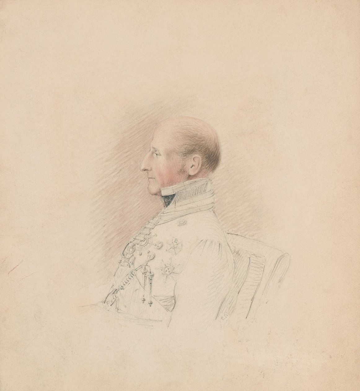 Tuğgeneral Sir Galbraith Lowry Cole (1772-1842), c.1835 (kalem ve sulu boya) by Unknown artist