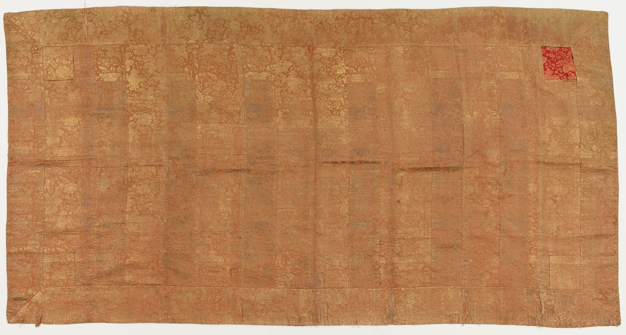 Brokar, ipek. Bir Budist keşişin cübbesi. Yamalı: Keşa by Unknown artist