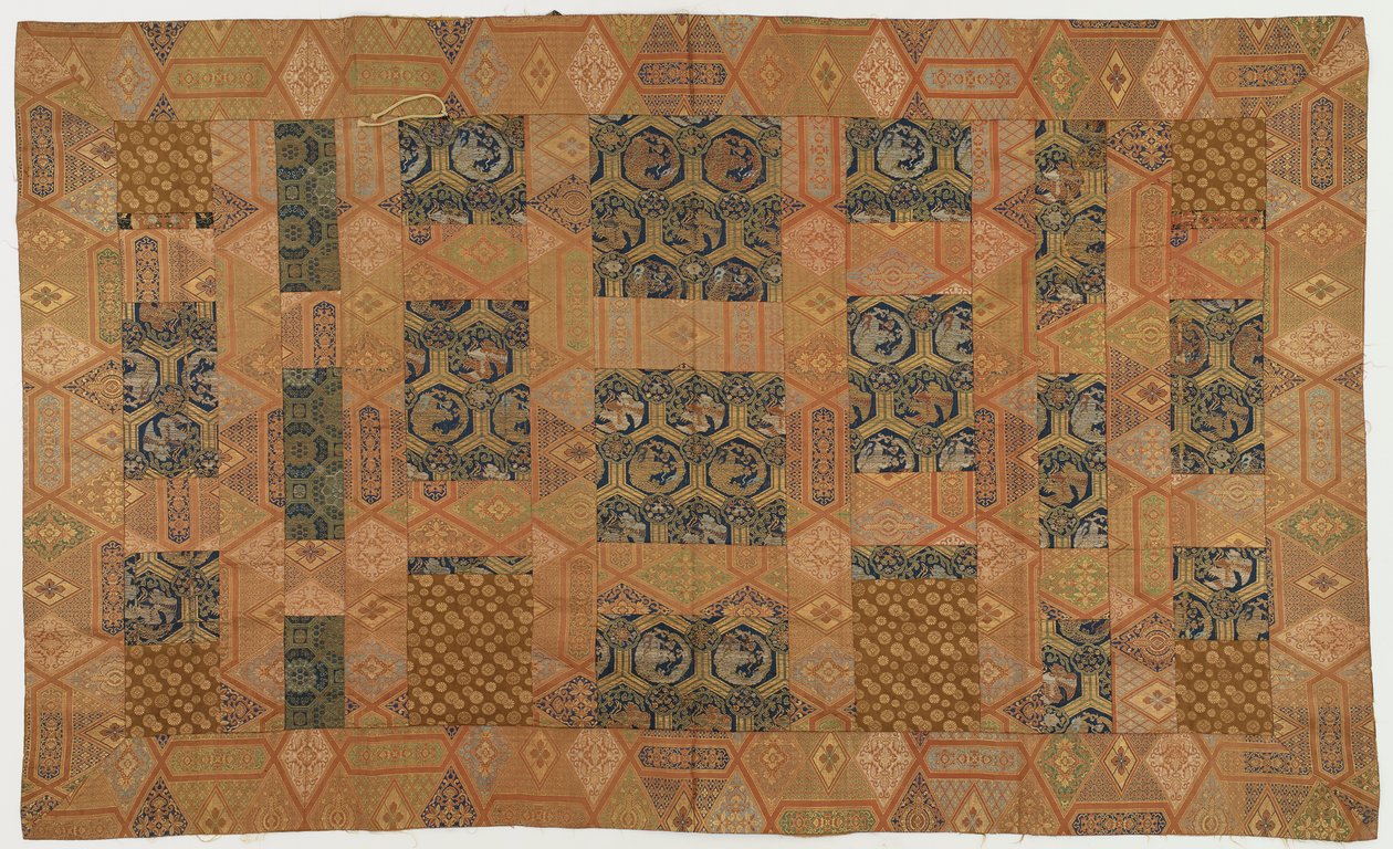 Brokar, ipek Bir Budist keşişin cübbesi, yamalı; kesa Kasaya by Unknown artist