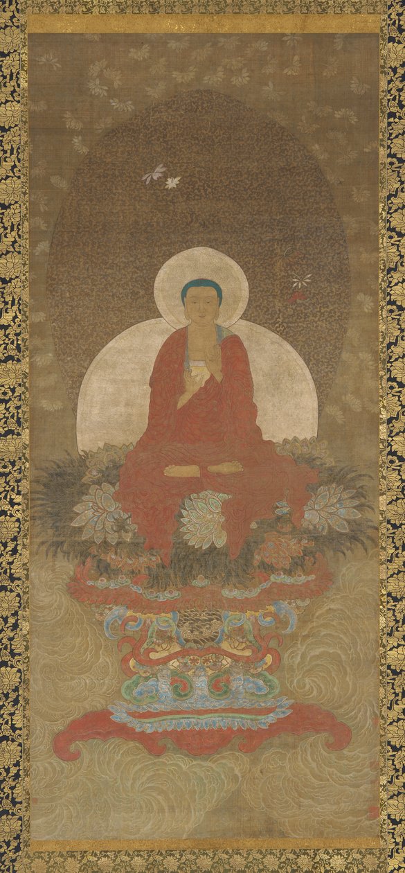 Buda, Kusa Çimeninden Bir Hasır Üzerinde Taht Edildi by Unknown artist