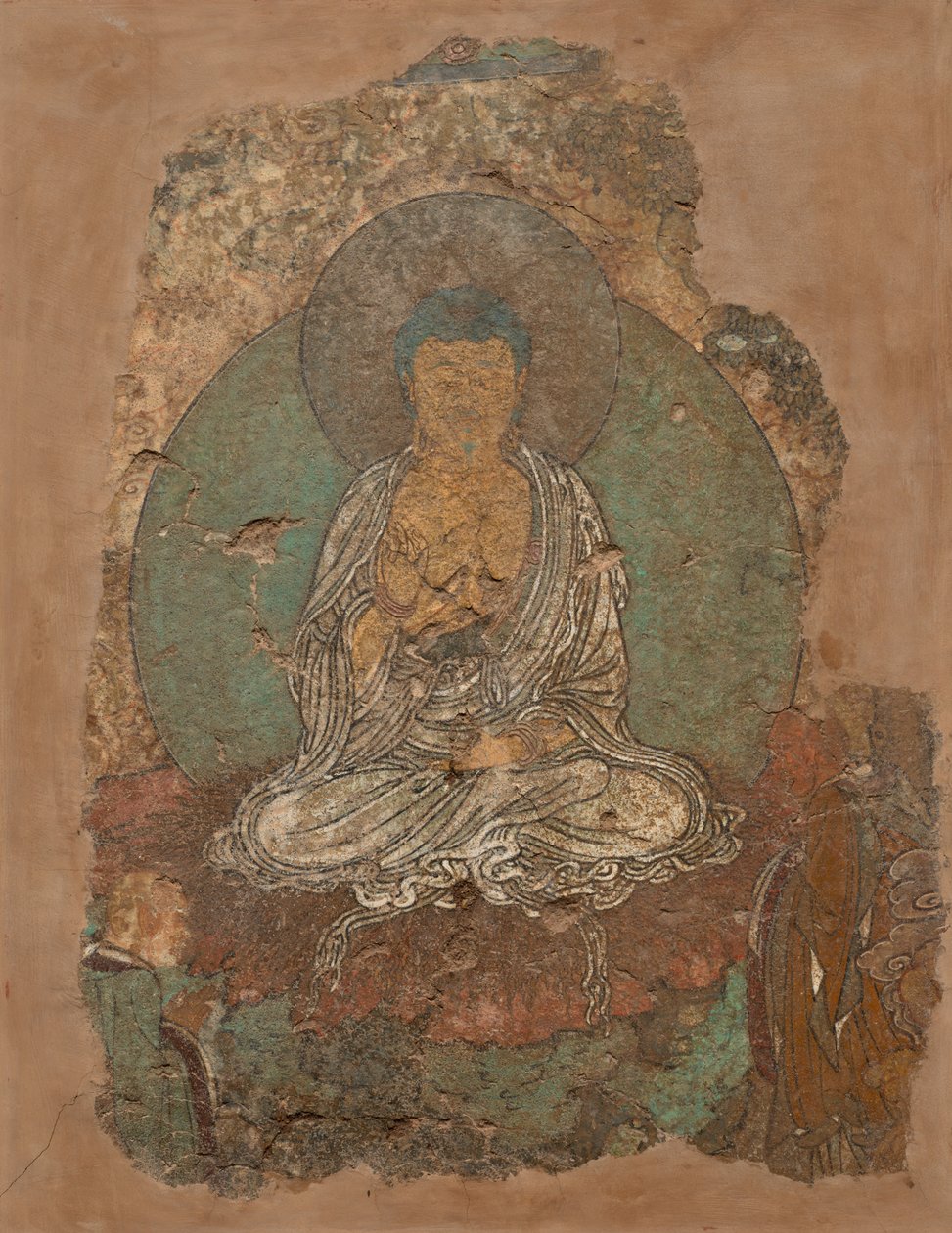 Buda vaaz verme tutumunda by Unknown artist