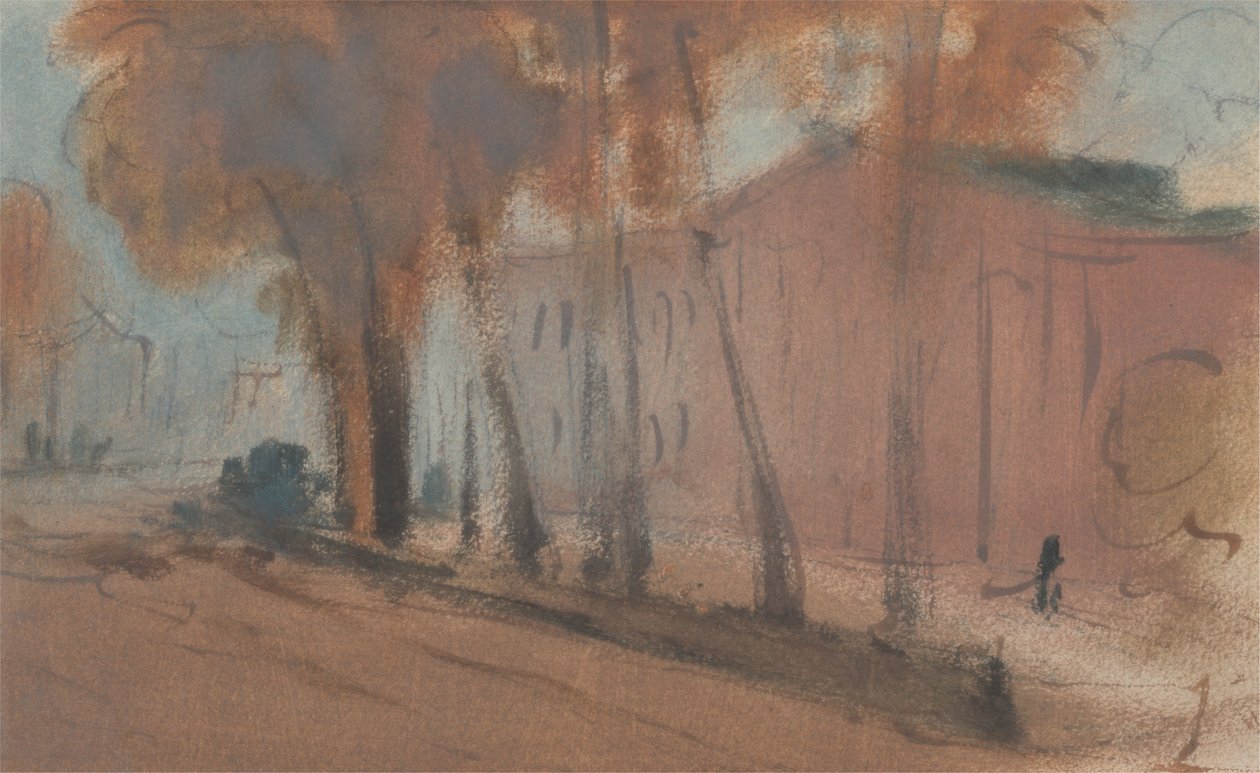 Ağaçlarla Bina by Unknown artist
