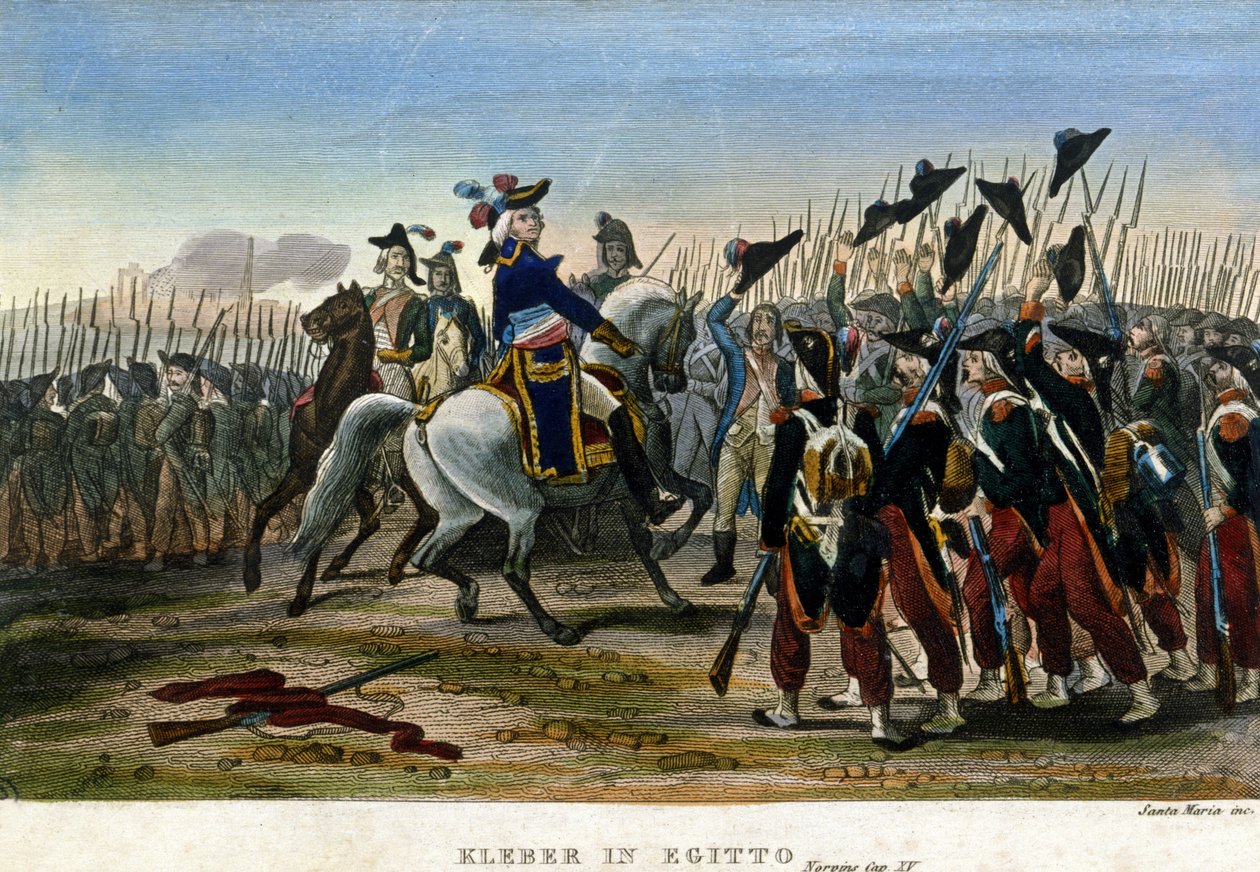 Mısır Seferi (Seferi) (1798-1801): Mısır'da General Jean Baptiste Kleber (1753-1800). Napolyon Bonapart, Ağustos 1799'da ona ordunun başkomutanlığını bıraktı. by Unknown artist