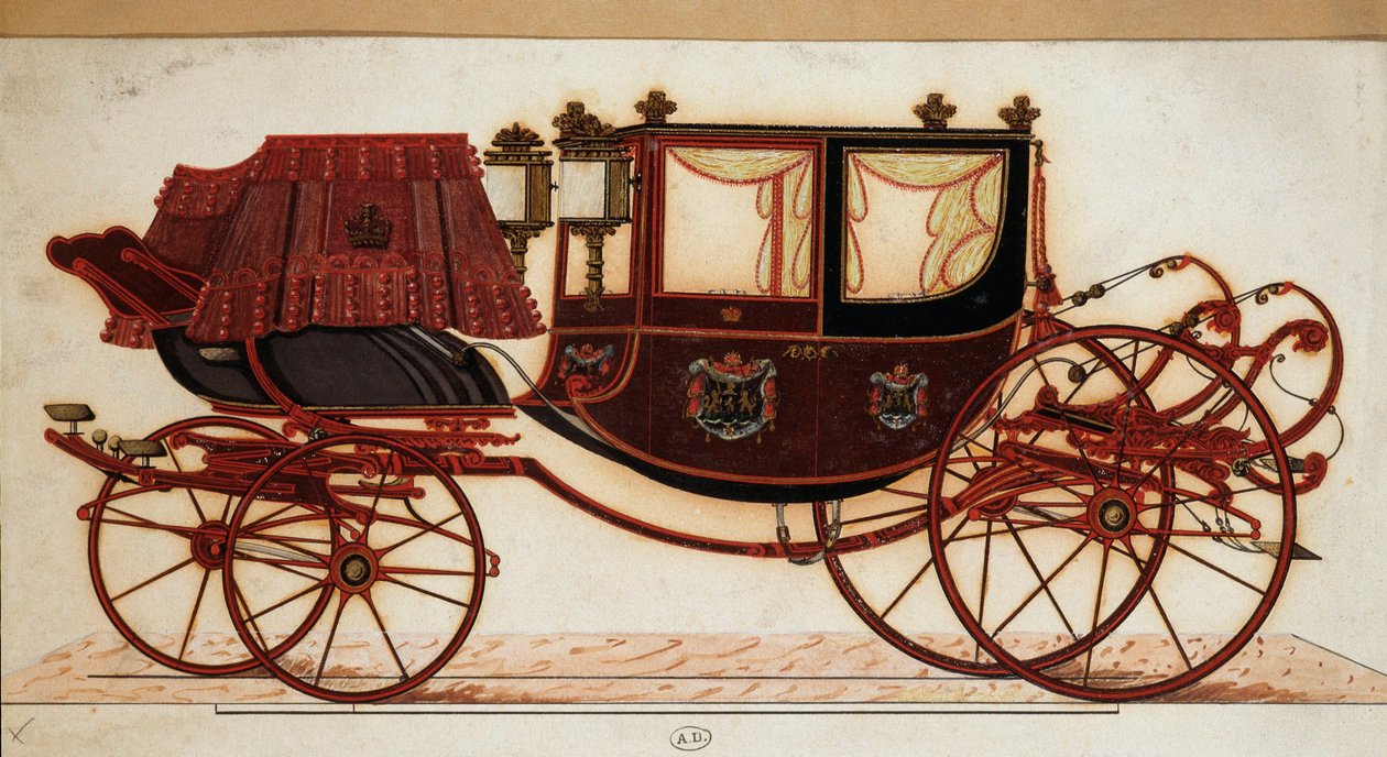 Carrosse - gravür by Unknown artist