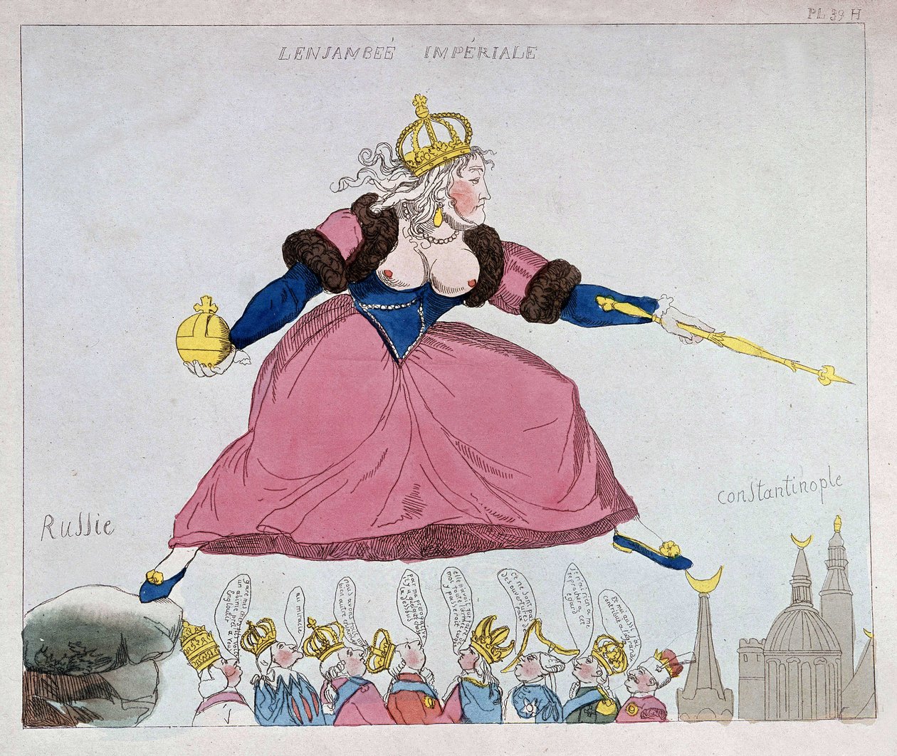 Catherine-II, Avrupa hükümdarları üzerinden Rusya
