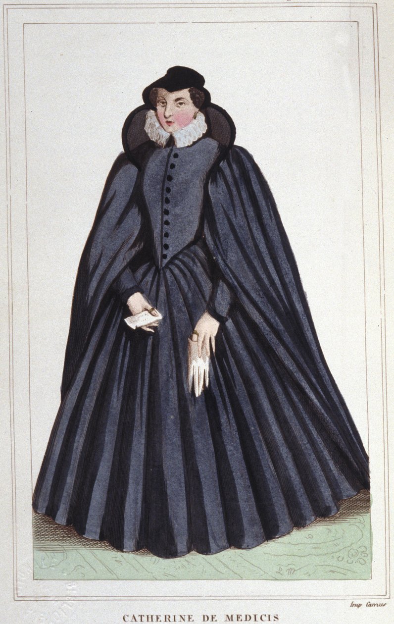 Catherine de Medicis (Caterina de Medici) (1519-1589). Fransa Kraliçesi. by Unknown artist